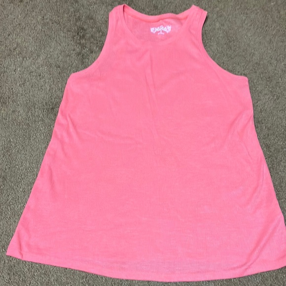 Mudd Tops - Mudd Small tank top orange long - great for layering EUC